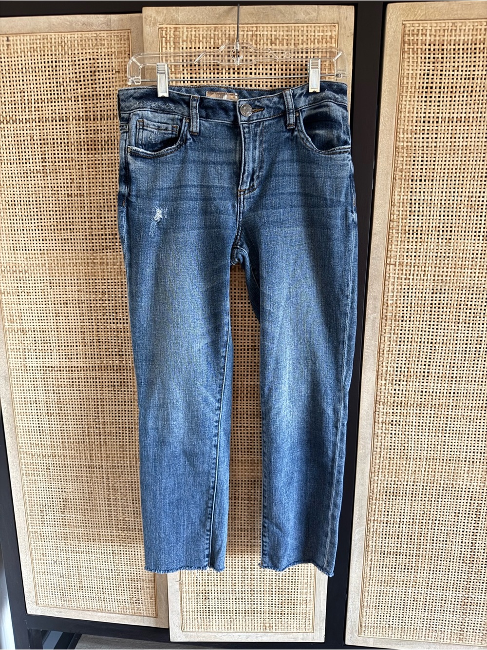 Kut from the Kloth Reese Ankle Straight Leg Dark Blue Jeans